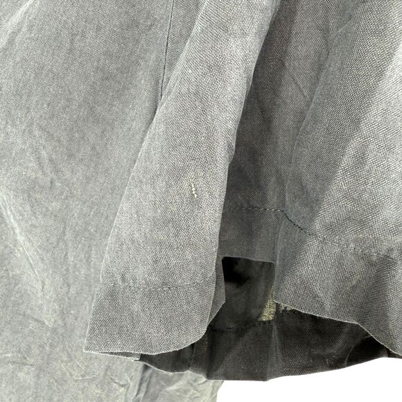 VTG Evan-Picone Silk Blouse Top Size 8 Blue Round Neck Button Shoulder Pads Boxy - Picture 7 of 12